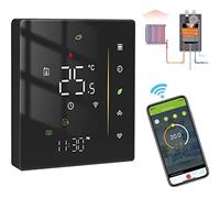 MOES WiFi Thermostat Programmable Chaudière à Gaz | Régulateur de température ambiante, humidité, application Tuya/Smart Life, contrôle sans fil Alexa/Google
