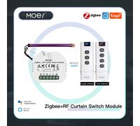 MOES ZigBee 3.0 Module de commutateur de rideau intelligent motorisé volet roulant stores moteur Tuya vie intelligente Alexa Echo Google Home single channel