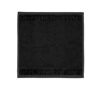 Möve Bamboo Luxe Essuie-Mains 60% Coton / 40% Viscose en Cellulose de Bambou, 30 x 30 cm, Noir