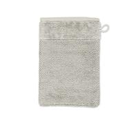 MÖVE Bamboo Luxe Gant de Toilette 15 x 20 cm, Fabriqué en Allemagne, 60% coton / 40% viscose en pulpe de bambou, Silver Grey (Gris)