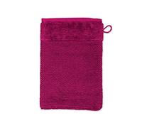 Möve Bamboo Luxe Gant de Toilette 60% Coton / 40% Viscose en Cellulose de Bambou, Fuchsia (Berry), 15 x 20 cm