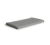 Möve Eden Drap de Douche gaufré 100% Coton, Noir/Beige Naturel, 75 x 160 cm