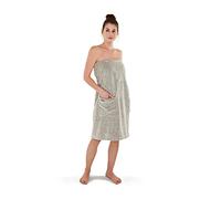 möve Eden Sarong Velours GR. 40/48 en 80% Coton / 20% Lin, Nature/Black (Beige)
