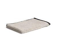 Möve Eden Melange Serviette d’invité, 90% Coton, 10% Lin, Beige Naturel/Noir, 30 x 50 cm