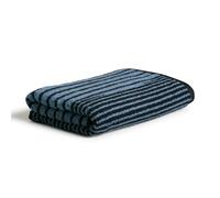 Möve Illusions Dancing Lines Serviette de Toilette 100% Coton Bleu Acier/Noir 50 x 100 cm