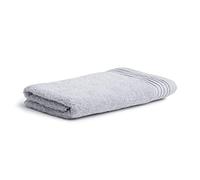 Möve Loft Serviette de Douche Unie avec Passepoil Chenille 80 x 150 cm 100% Coton (Spinair), argenté