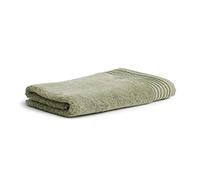 Möve Loft Serviette de Douche Unie avec Plumes Chenille 80 x 150 cm 100% Coton (Spinair), Moss