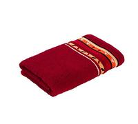 Möve pour frottana Country Serviette de Toilette 100% Coton, Rouge Rubis, 50 x 100 cm