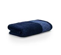 Möve pour Frottana Geometry Serviette de Toilette 100% Coton, Bleu Marine, 50 x 100 cm