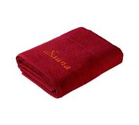 Möve pour frottana Pearl Serviette de Sauna 100% Coton, Rouge Rubis, 80 x 200 cm