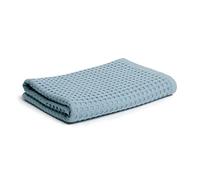 Möve Serviette de Toilette piquée 100% Coton, 50 x 100 cm, Bleu Arctique