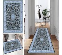 Mogetal Tapis de couloir vintage - Lavable - Pour cuisine, chambre à coucher - Antidérapant - Durable - En polyester - 100 x 100 cm - Vendu au mètre