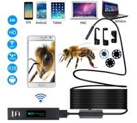 MOGOI Endoscope Sans Fil WiFi 1200 P Caméra D'inspection 20 Megapixels HD Serpent Caméra Pour Android IOS Smartphone Avec 2 M de