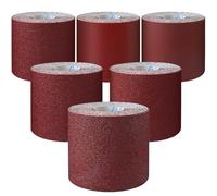 MOGRQAP 6 Rouleaux de Papier Abrasif 93MM x 3M, Grain 60/80/120/180/240/400 Papier de Verre Humide et Sec Rouleau Abrasif à l'Oxyde d'Aluminium pour Bois Métal Dérouillage Polissage