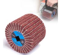 MOGRQAP Rouleau Abrasif Brosse Grain 80 Manchons Abrasifs | Rouleau Abrasif Brosse Avec Papier Abrasif Rouleaux Abrasifs pour Satineuse Machine à Brosser Bois Métal Surface Polissage