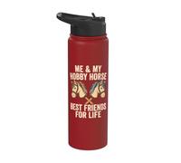 Moi et mon cheval amateur, meilleurs amis pour la vie Hobby Horsing Stainless Steel Insulated Water Bottle