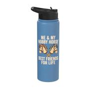 Moi et mon cheval amateur, meilleurs amis pour la vie Hobby Horsing Stainless Steel Insulated Water Bottle