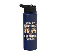 Moi et mon cheval amateur, meilleurs amis pour la vie Hobby Horsing Stainless Steel Insulated Water Bottle
