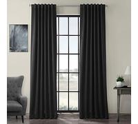 moitié Prix Drapes Boch-134308 Rideau Occultant - 84, Noir Profond, 50 x 120