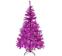 Mojawo Der Sapin de Noël artificiel avec support Violet/rose 180 cm