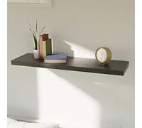 Mojawo Étagère murale de qualité supérieure - 120 cm - MDF et PVC - 120 x 3,8 x 23,5 cm Noir
