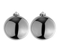 Mojawo Lot de 2 Boules de Noël XXXL Argenté Ø 25 cm
