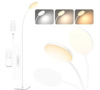 Mojimdo Lampadaire avec télécommande [3 couleurs & 10 luminosités] Lampes de lecture LED fines sur pied, Lampadaire flexible réglable par variateur pour chambre d'enfant, bureau, salon