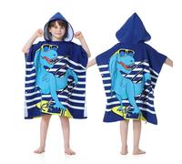 Mokani Poncho de Bain Enfant, Microfibre Ultra Doux et Absorbant Peignoir de Bain Enfant pour Salle de Bain Piscine Plage, Serviette de Plage Enfant Cape de Bain à Capuche pour Filles Garçons 6-14 Ans