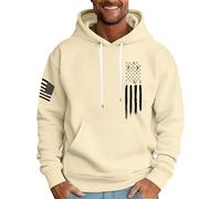 MOKBAY Pull Capuche Homme Pull Camionneur Travail 3XL Sweat a Capuche Oversize Manga Elegant Marque Sweet Jogging Kaki Marine Militaire Sweats Homme Kaki 3XL