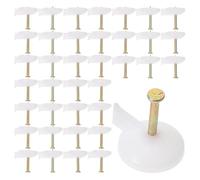 MOKKHNB 100 Punaises à Ciment en Métal Argenté pour Fixation Murale, Clous de Maçonnerie à Large Tête, Maintien Stable pour Rideaux de Porte et Papier Peint, Projet DIY