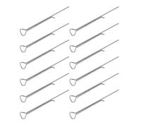 MOKKHNB 12pièces Pince à Mèche de Bougie Acier Outil de Centrage pour DIY Bougies Fixation Précise pour Mèches Compatible Tous Contenants Argent