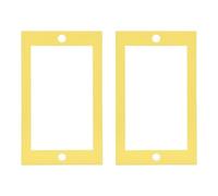 MOKKHNB 2 Pièces Boîte de Prise Électrique 1/4 Pouce Jaune en Plastique avec Vis Intégrées, Installation Stable pour Projets de Câblage Domestique et Laboratoires, Support Multiple