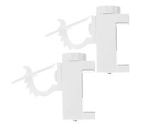 MOKKHNB 2pièces Support de Tringle à Rideaux sans Perçage Porte-Rideaux Ajustable sans Clous pour Armoires Crochet Adhésif pour Tringles sur Surfaces Lisses Fixation Facile sans Dommage