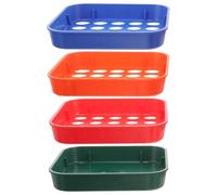 MOKKHNB 4 Pièces Plateau de Tri de Pièces en Plastique Réutilisable 4 Plateaux Codés pour Trieuse de Pièces Empilable et Organisation Facile des Monnaies