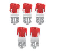 MOKKHNB 5 Pièces Clips de Fixation pour Évier Cuisine en Acier Manganèse et Plastique Rouge, Support, Installation Facile pour Évier Cuisine et Buanderie