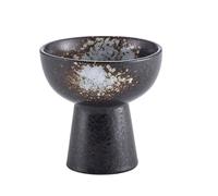 MOKKHNB Bol à Dessert en Céramique Design Léger et Résistant la Déformation Style Japonerie Base Haute pour Servir des Coupes de Crème Glacée