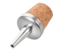 MOKKHNB Bouchon de Bouteille Amer en Bois et Métal avec Bec Verseur Polyvalent pour Bar à Domicile et Distilleries, Accessoire Vin Améliorant L'efficacité