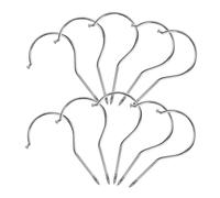 MOKKHNB Crochets Suspendre en Métal 10pcs Fer Chromé Crochets de Plafond | Crochet Cintre, à Visser Multifonctionnels, pour Tasses à Café et Plantes en Intérieur