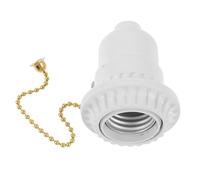 MOKKHNB Douille de Lampe Blanche en Bakélite Tirette Angle Réglable et Forte Capacité de Charge Socle Pratique pour Lampe de Bureau