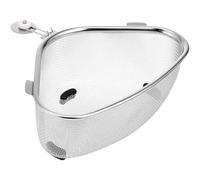 MOKKHNB Égouttoir Évier Panier d'Angle en Acier Inoxydable, Passoire pour Cuisine avec Fonctions de Filtrage et Rangement, Adapté à l'Usage Quotidien en Cuisine