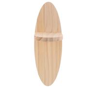 MOKKHNB Étagère Murale Flottante Ovale en Bois Beige, Décor Maison Salon | Style Créatif Minimaliste, Rangement D'objets Divers, Installation Facile