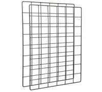 MOKKHNB Grilles Murales Décoration Murale Créative Lot de 2 en Fer Noir pour Organiser et Afficher Photos pour Bureau et Famille