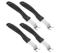 MOKKHNB Kit de 4 Lève-grilles en Acier Inoxydable Léger avec Poignée Confortable pour Barbecue et Cuisson en Extérieur, Outil Pratique pour Soulever Plaques Chauffantes