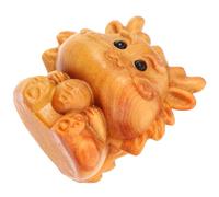MOKKHNB Petit Pendentif Dragon Sculpté en Bois, Breloque pour Bijoux Diy, Mini Statuette Dragon Zodiacale, Accessoire Créatif pour Bracelets et Décorations Artisanales, Présent Original