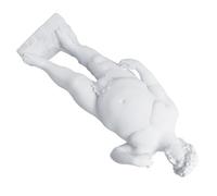 MOKKHNB Sculpture en Résine David pour Décoration Blanche Intérieure