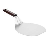 MOKKHNB Spatule à Pizza Demi-Rond en Acier Inoxydable Manche Confortable pour Cuisson à Domicile Pizzeria