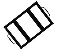 MOKKHNB Support pour Bloc de sel émaillé Noir avec Double poignées en Acier Inoxydable, Porte-Plaque conçu pour Utilisation en Barbecue et Cuisine Professionnelle