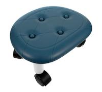 MOKKHNB Tabouret Pivotant avec Roues Universelles en Plastique, Banc Minimaliste pour Bureau et Salon de Manucure