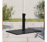 Mokuyary Base de Parasol pour mâts Ø32/38/48 mm 15 kg rectangulaire Jardin | Pieds Base pour Parasol de Terrasse, Piscine, Patio, Restaurant
