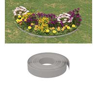 Mokuyary Bordures de Jardin 5 pièce Gris 10 m 10 cm polyéthylène, Cloture de Gazon Montage Facile pour Massif, Potager, allée, Pelouse, Parterre